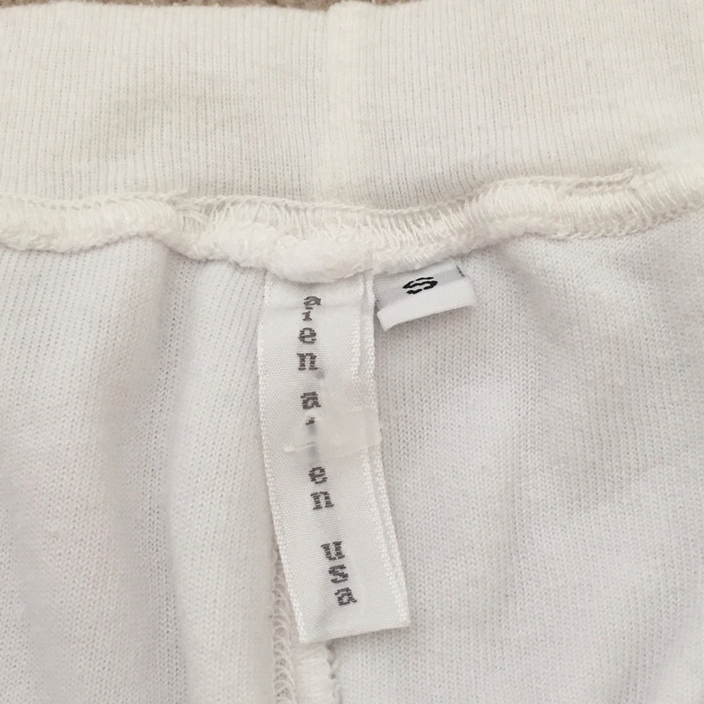 Allen Allen Womens White Jogger Track Suit Zip Up Jacket & Wide Leg Pant Small - Picture 11 of 16